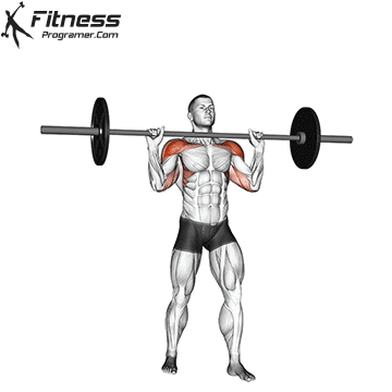 Barbell Standing Military Press